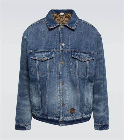 gucci gg reversible jacket|Gucci GG Supreme Reversible Denim Jacket .